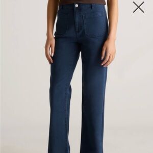 Quince French Terry Wide Leg Pants, Size 14